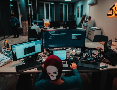 person using laptops